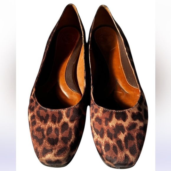 nurture Shoes - Nurture Leopard Square Toe Ballet Flats 8.5